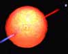 artist impression of gamma burst by Jonathan Willams/Caltech